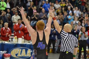 Kennard Dale Senior Chance Marsteller ends his career undefeated capturing his fourth straight PIAA State Championship