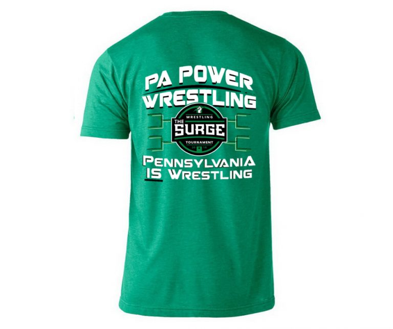 The Surge Green TShirt PA Power Wrestling